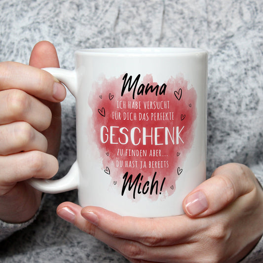 Bedruckte Tasse mit Spruch Geschenk für Mama