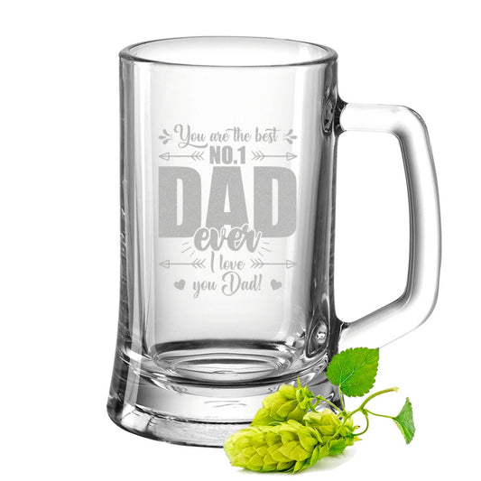 Montana Bierkrug mit Gravur "No.1 Dad"