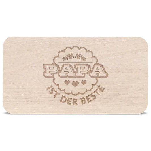 Schneidebrett Frühstücksbrettchen "Papa ist der Beste"