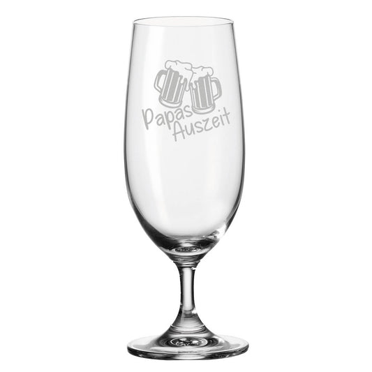 Leonardo Bierglas mit Gravur "Papas Auszeit"