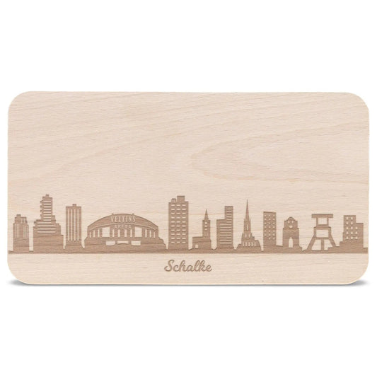 Frühstücksbrettchen Skyline Schalke