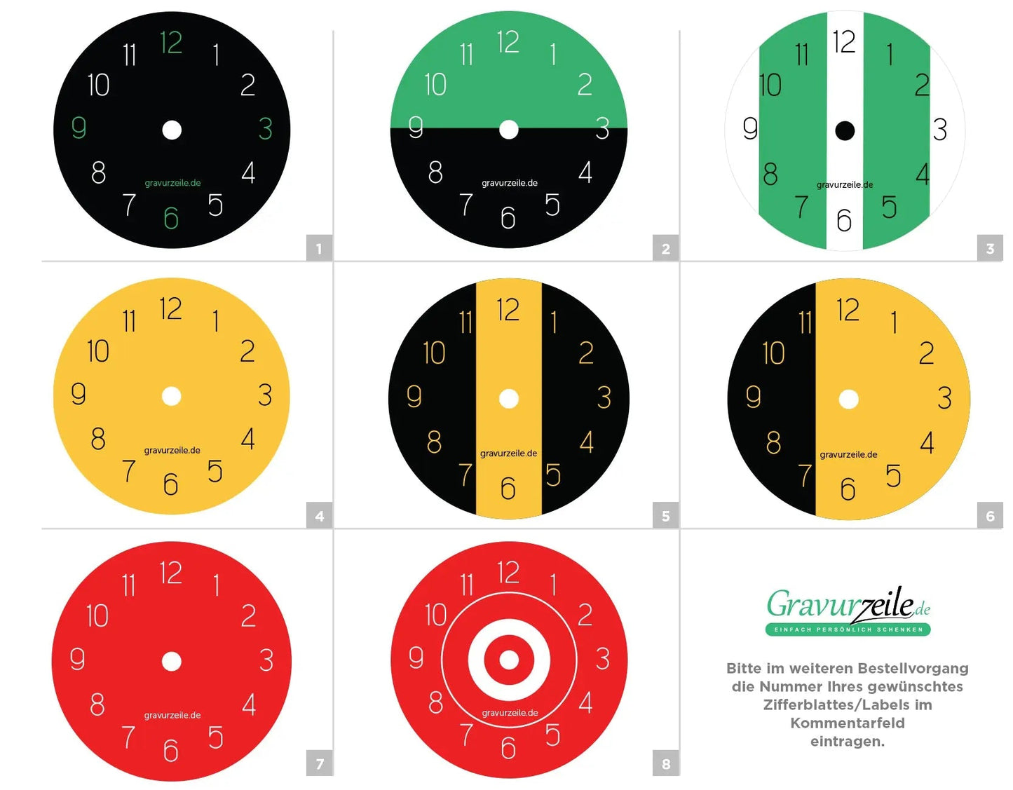 Wanduhr aus Vinyl Skyline Helgoland