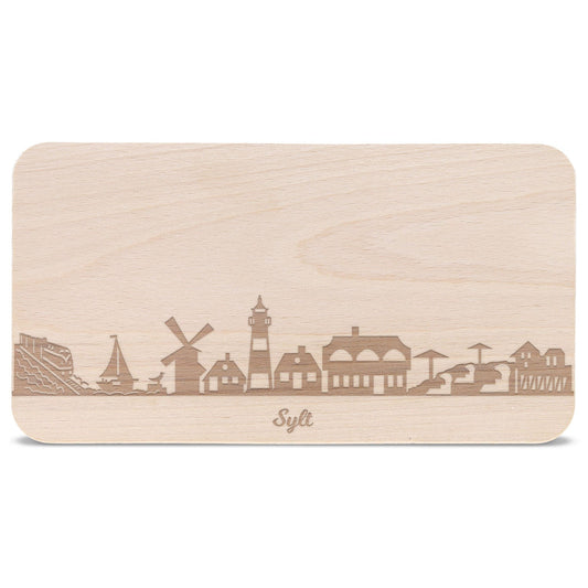 Frühstücksbrettchen Skyline Sylt