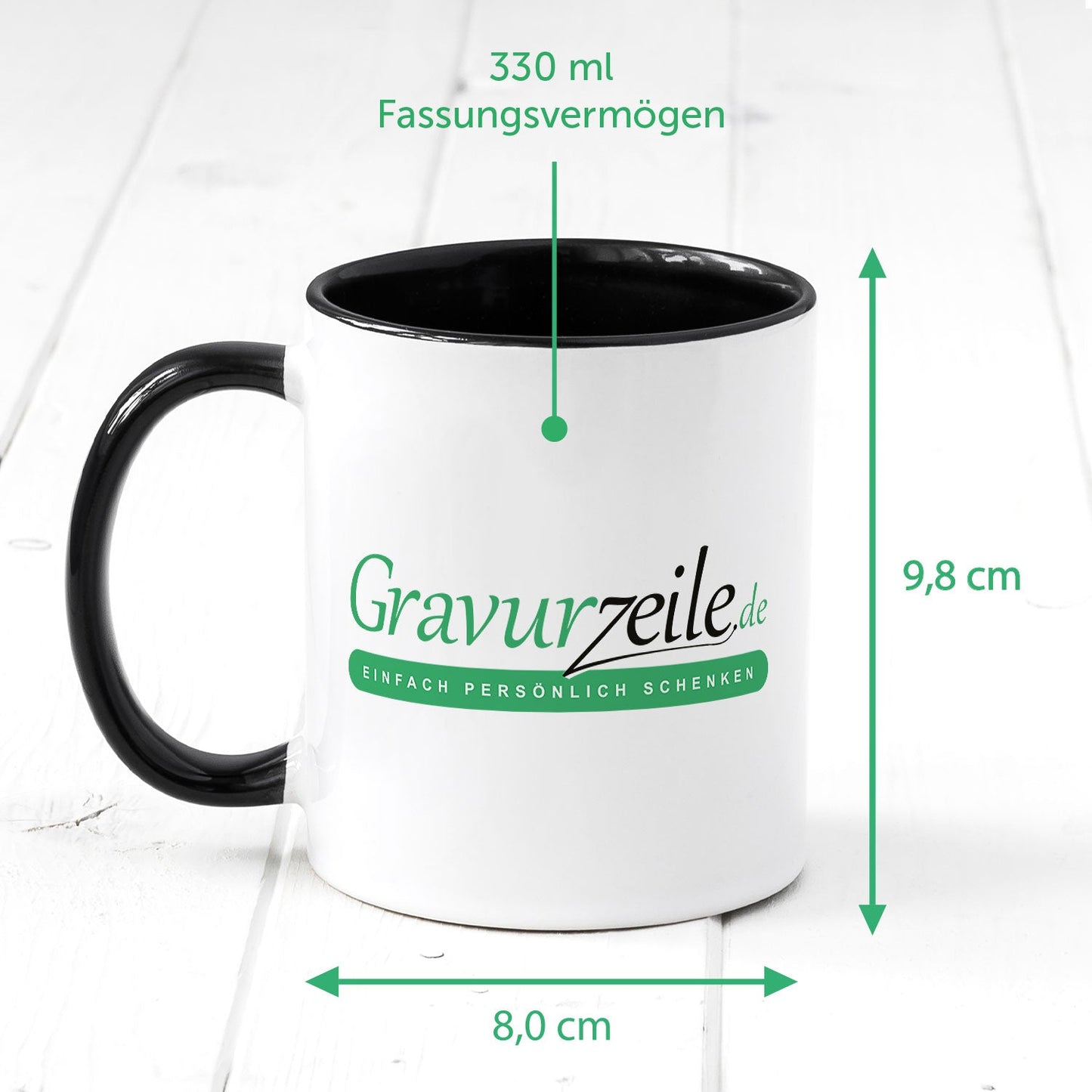 Bedruckte Tasse mit Einschulung magisches Einhorn Motiv - personalisiert mit Name