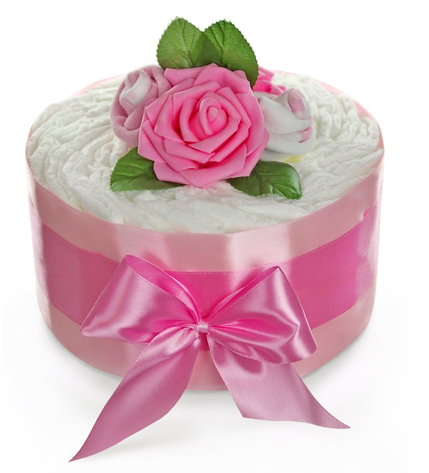 Windeltorte Rosenblüte | rosa