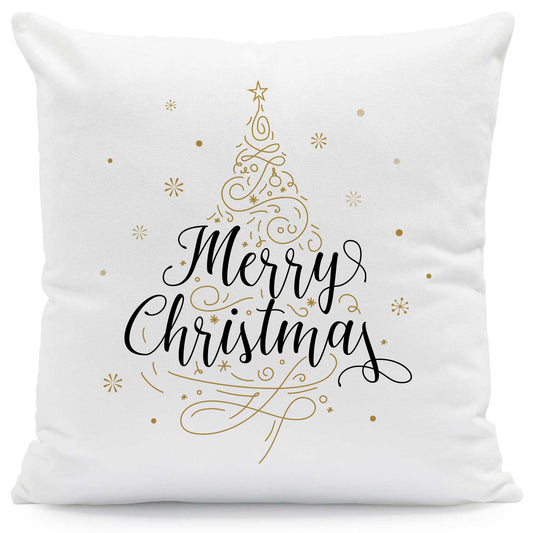 Bedrucktes Kissen mit Motiv im Weihnachtsbaum Design
