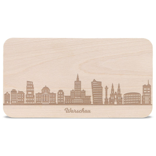Frühstücksbrettchen Skyline Warschau