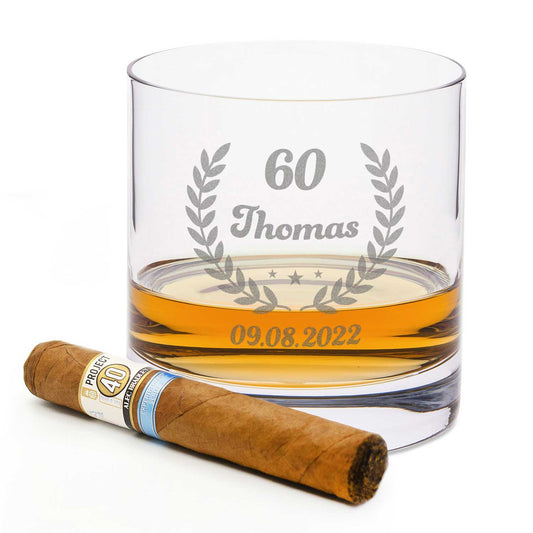 Leonardo Whiskyglas mit Gravur "Geburtstagskranz"