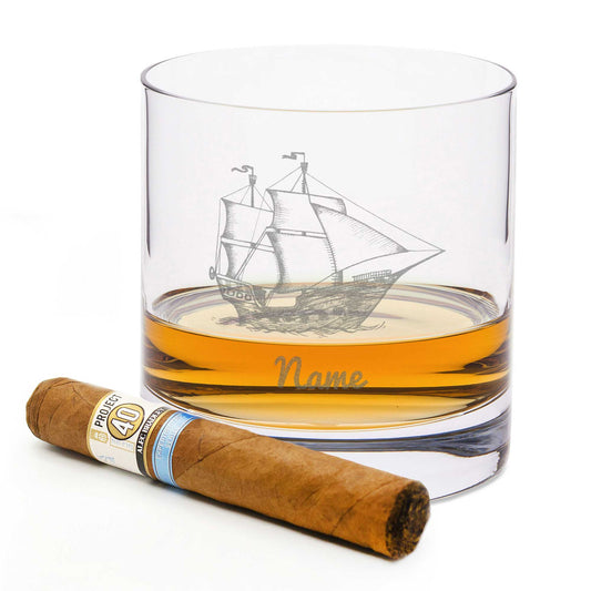 Leonardo Whiskyglas mit Gravur "Segelboot"