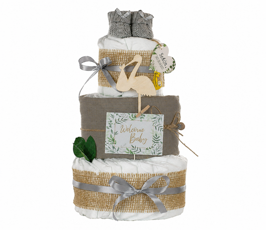 Neutrale Windeltorte Storch