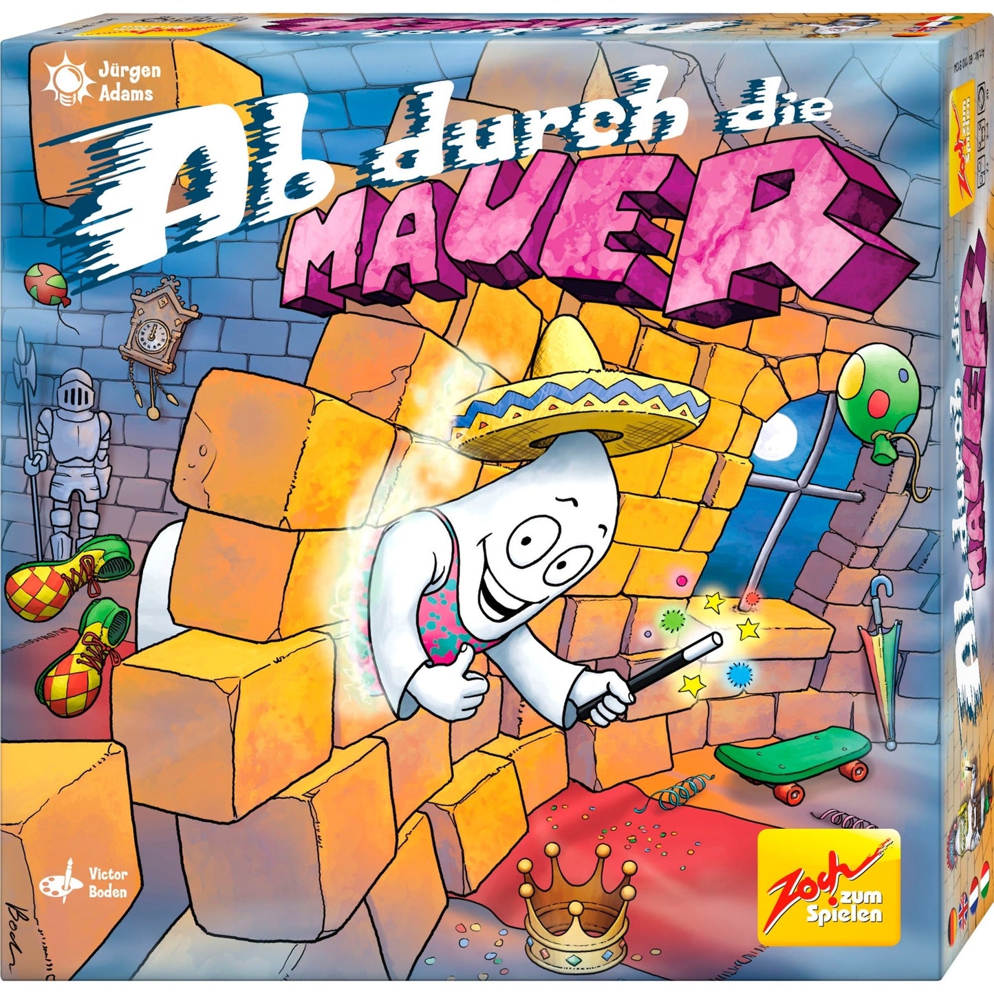 Ab durch die Mauer Zoch Original - Brettspiel Familienspiel