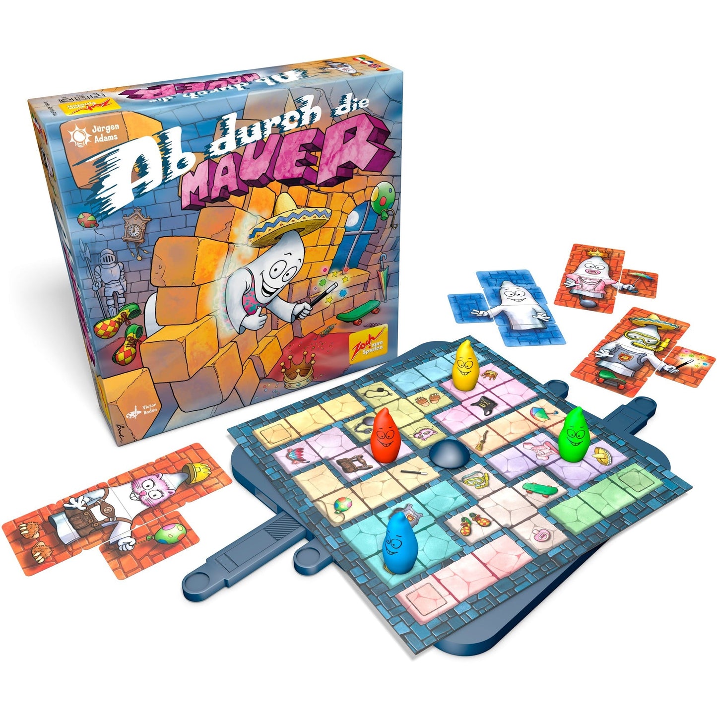 Ab durch die Mauer Zoch Original - Brettspiel Familienspiel