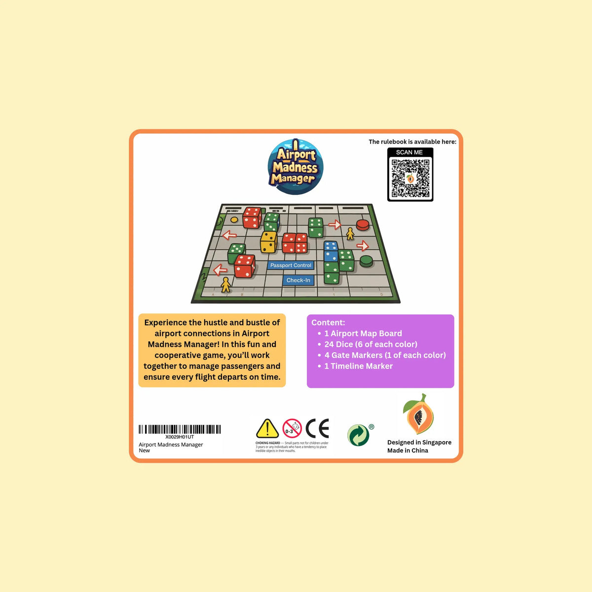 Airport Madness Manager board game - KLIA2 Edition