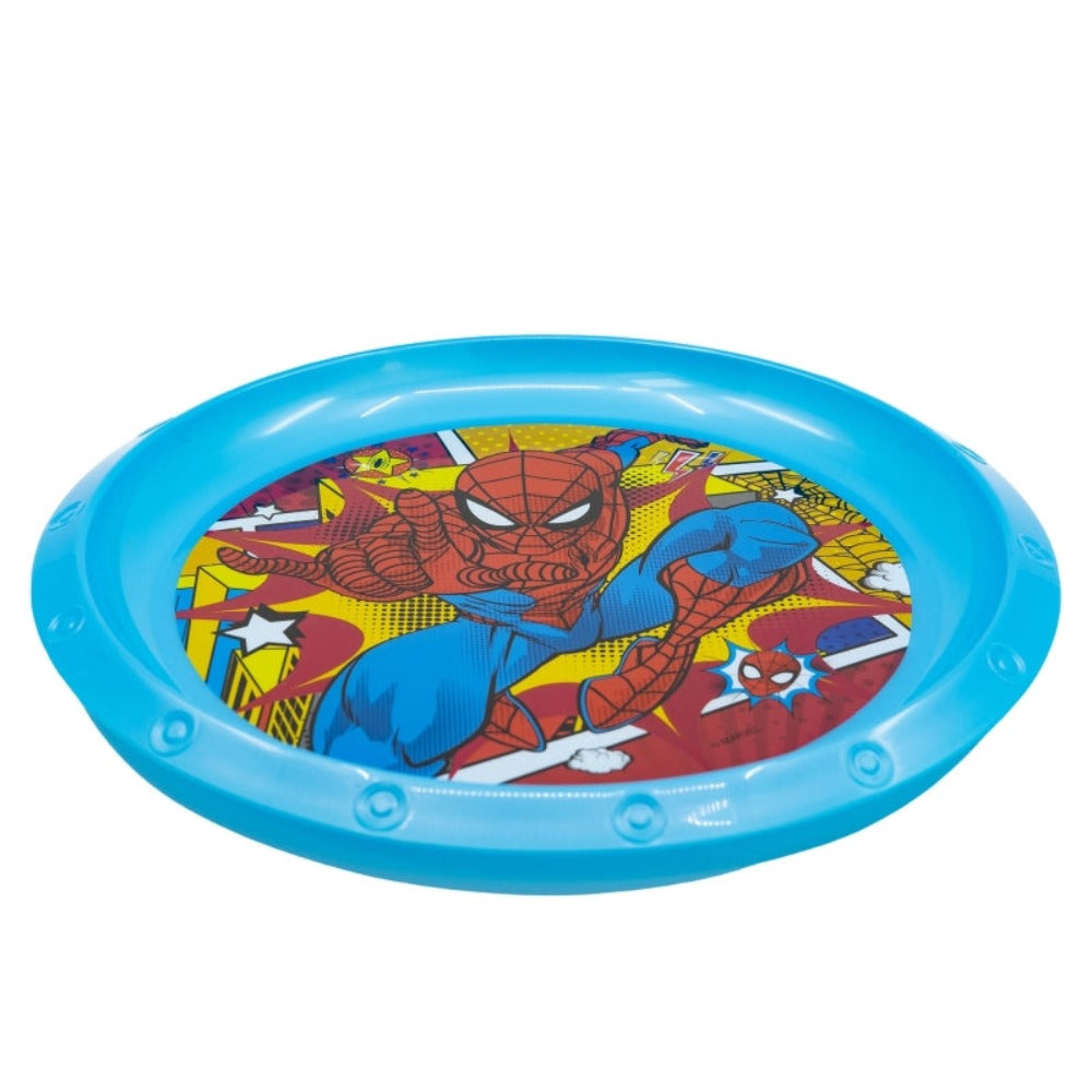 Spiderman Plastik-Teller Kunststoffset für Kinder - Mikrowelle geeignet