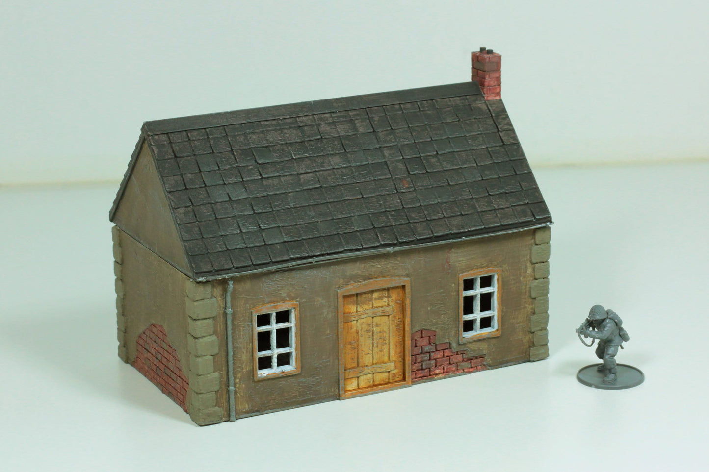 Normandy French Village House SS-T1 (Volume 1) - Tabletop Wargaming WW2 Terrain | 15mm 20mm 28mm Miniature 3D Printed Model | Flames of War