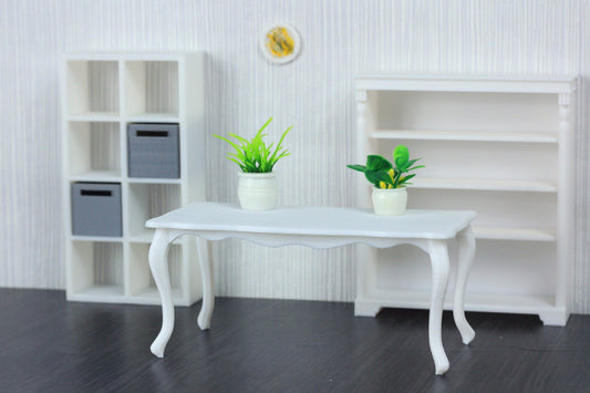 1:12 Scale Miniature Dining Table | Modern Dollhouse Furniture | 3D Printed Dollhouse Table Made in Germany