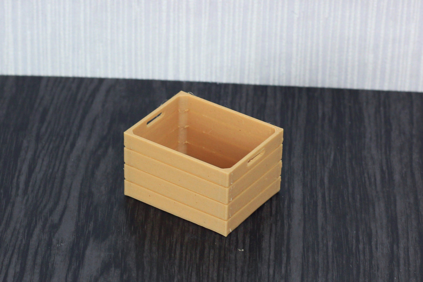 Dollhouse Miniature Fruit Crates: 1/12 or 1/18 Scale, Wood Fiber 3D Print