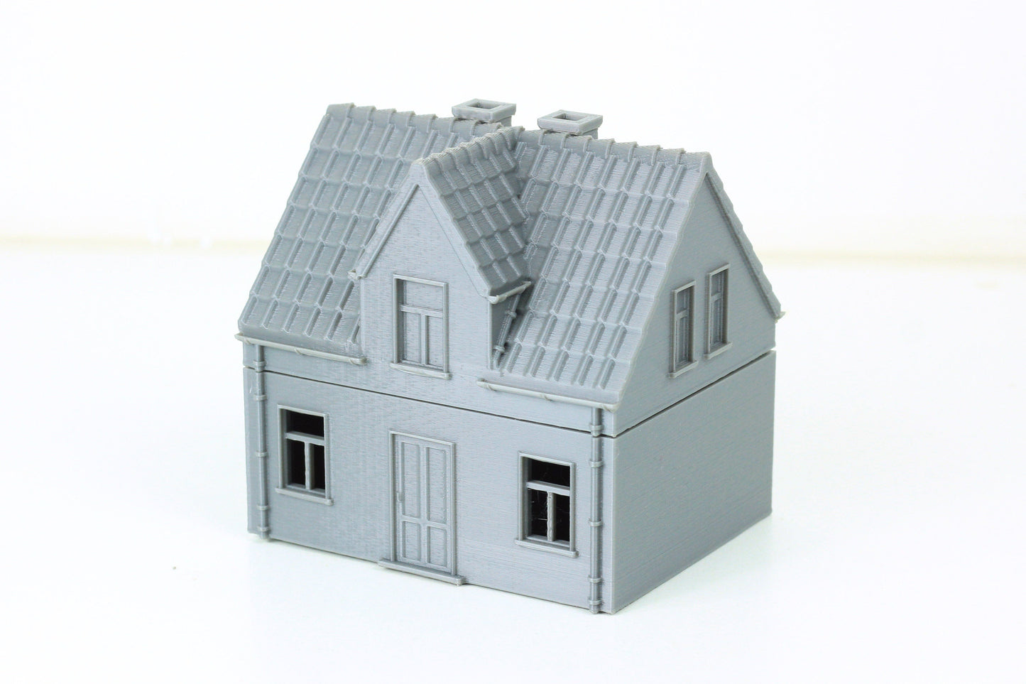 German Single Storey House - Tabletop Wargaming Terrain - Miniature Gaming - 3D Printed