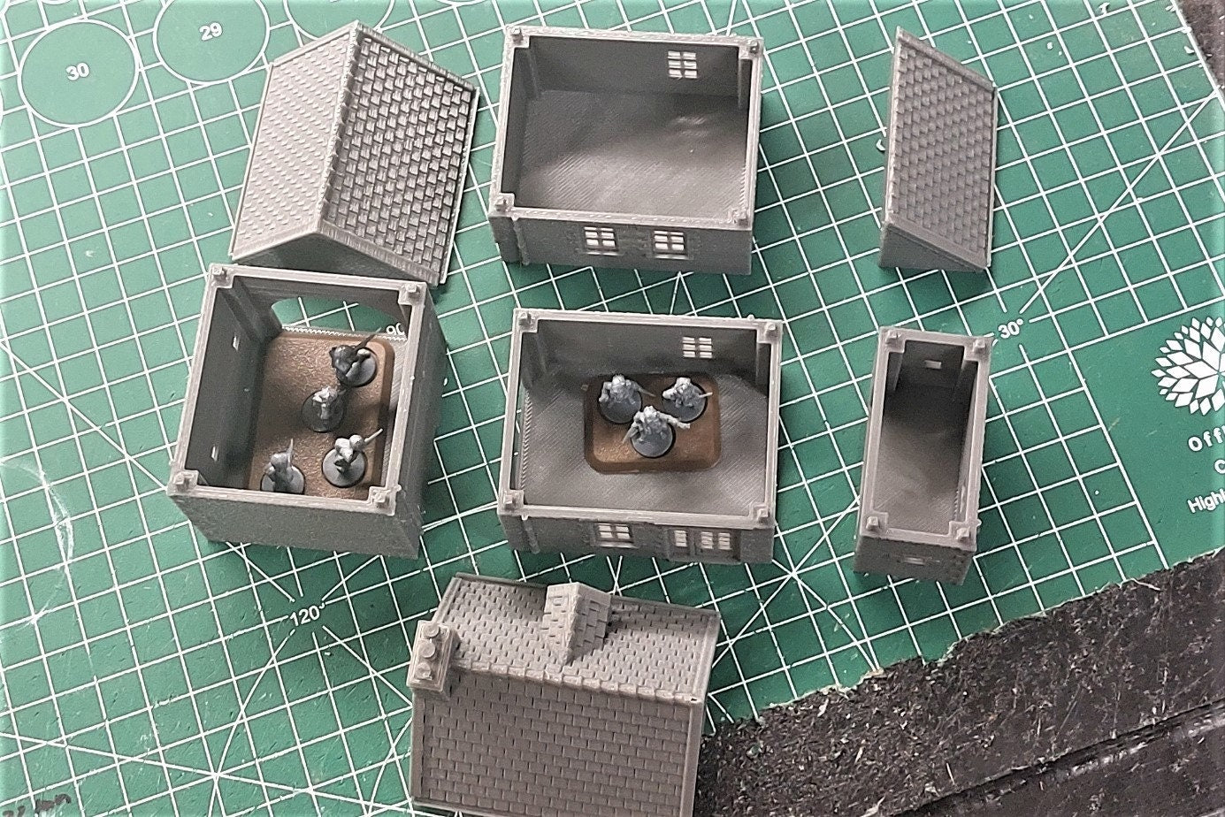 Normandy French Farm Set - Tabletop Wargaming WW2 Terrain | Proxy 3D Printed Miniature for Bolt Action - Chain of Command - Flames of War