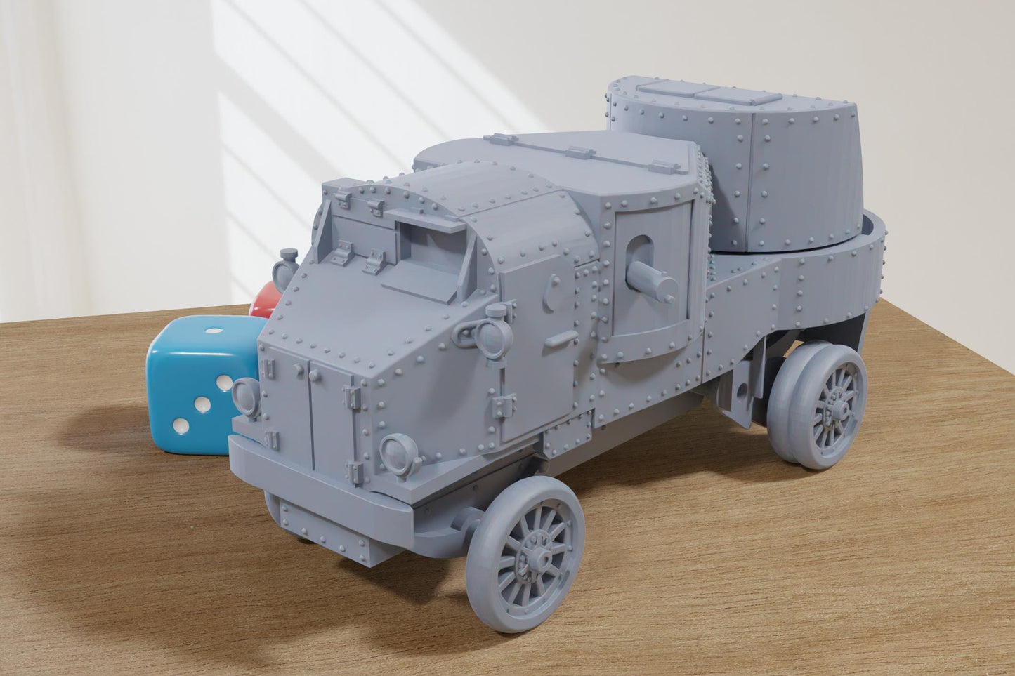 Garford-Putilov (Russian Empire) Armored car - 3D Printed Miniature Wargaming Combat Vehicle - 28mm / 20mm / 15mm Scale