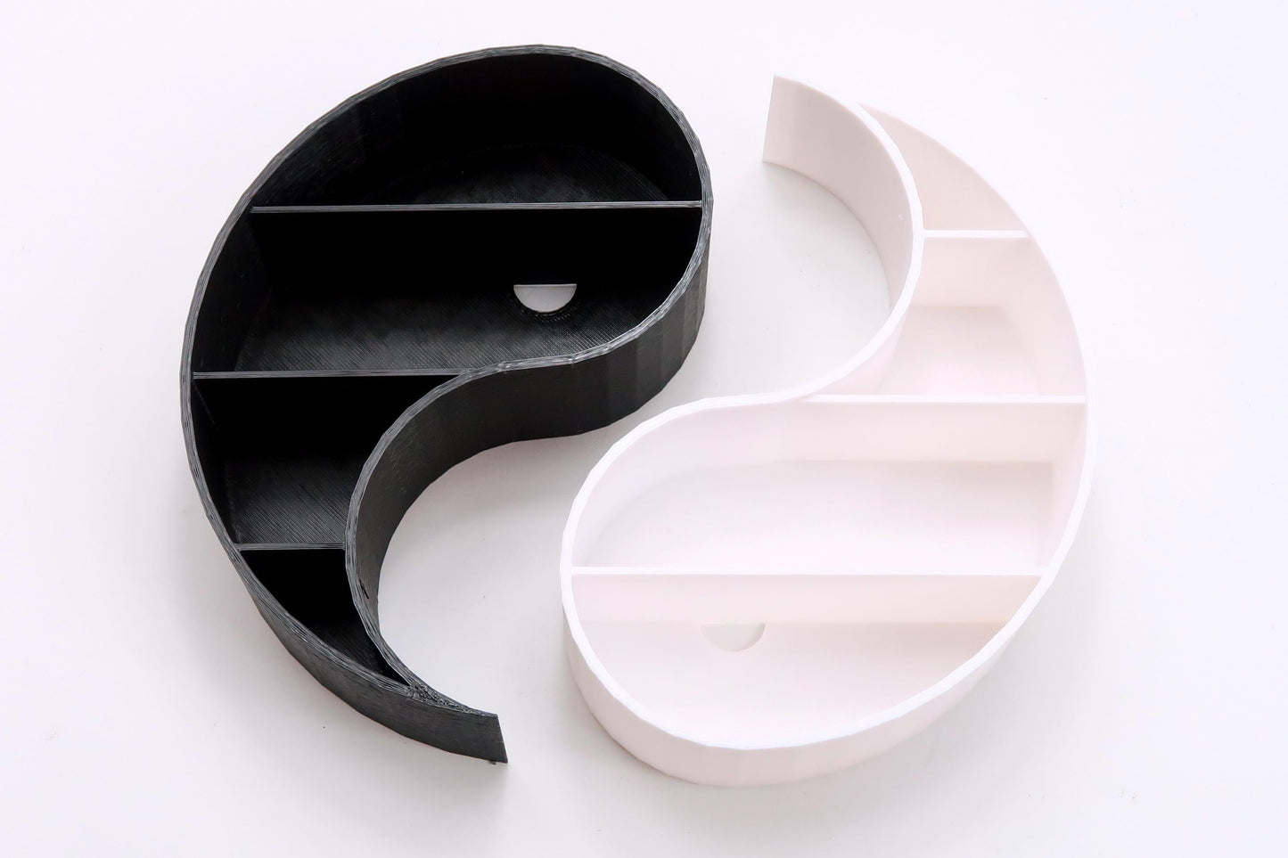 1:6 Scale Yin Yang Shelf – 3D Printed Dollhouse Furniture for Barbie & Play Dolls