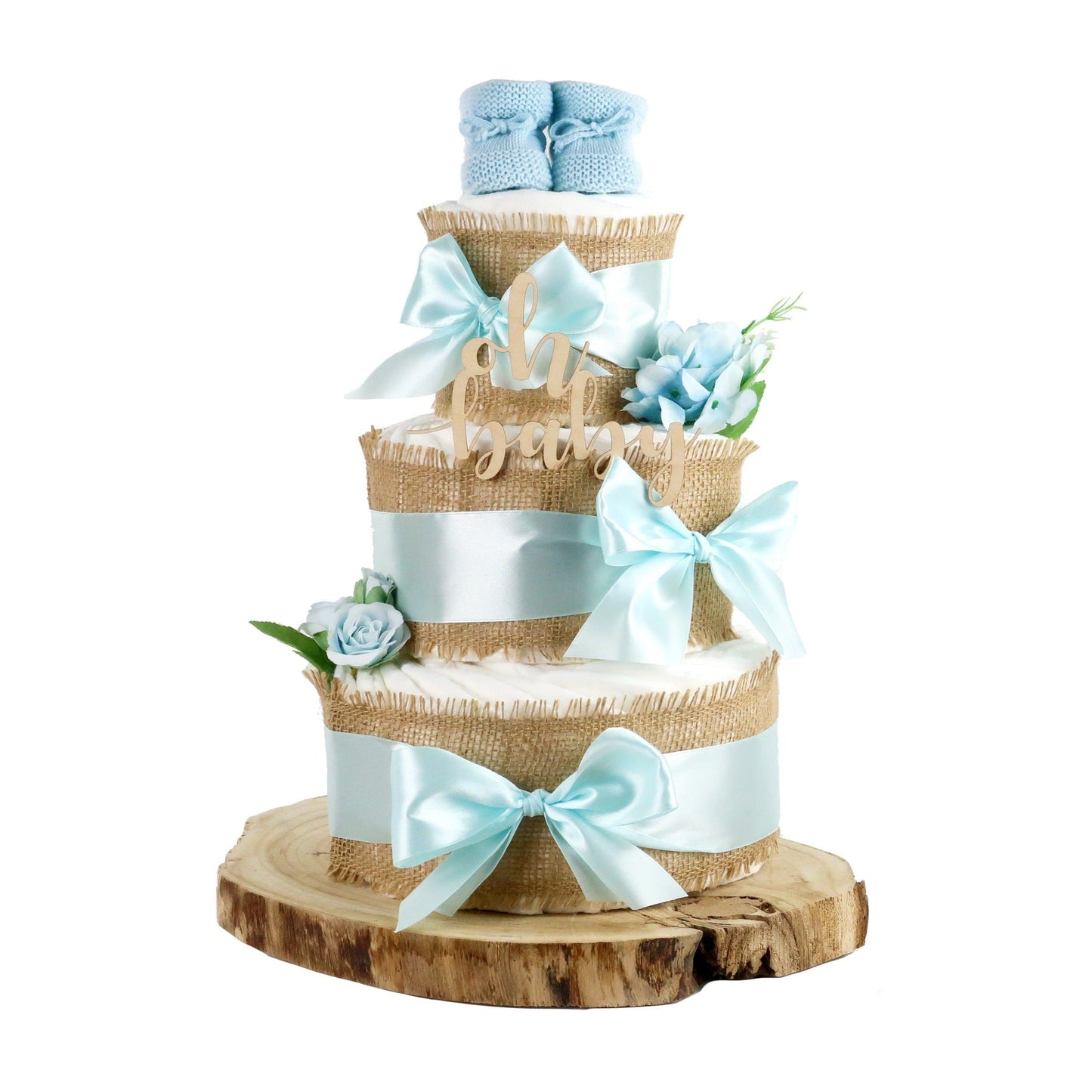 Große Windeltorte Alles Jute  blue