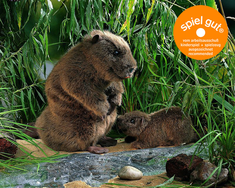 Kösener Biber Bibi Plüschtier liegend