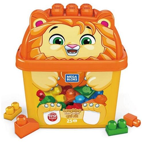 MEGA BLOKS Erste Bausteine – 25 bunte Steckbausteine für Kinder ab 3 Jahren