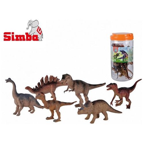 Nature World Dinosaurier Set – 6 Figuren im Fass (12–21 cm) | ab 3 Jahren