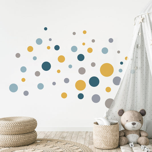 Wandtattoo Kinderzimmer Kreise Design