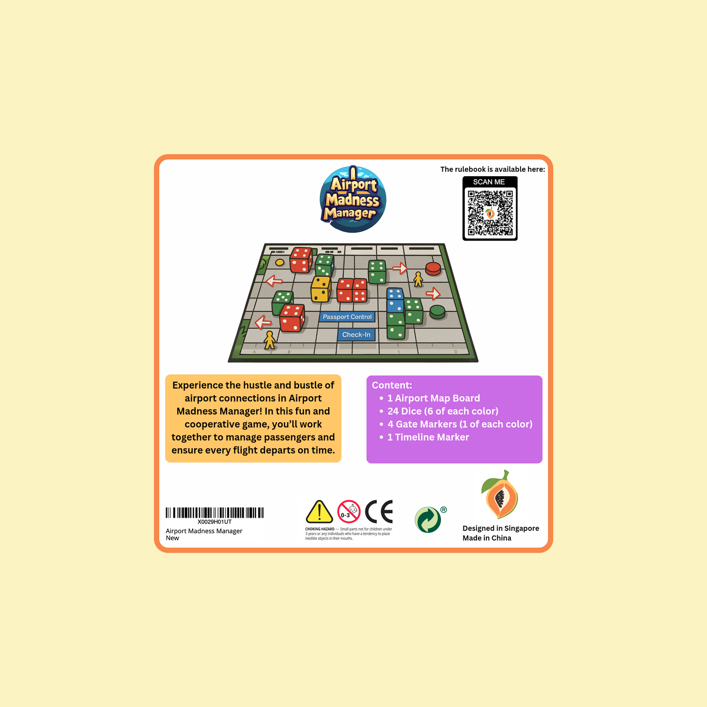 Airport Madness Manager board game - KLIA2 Edition