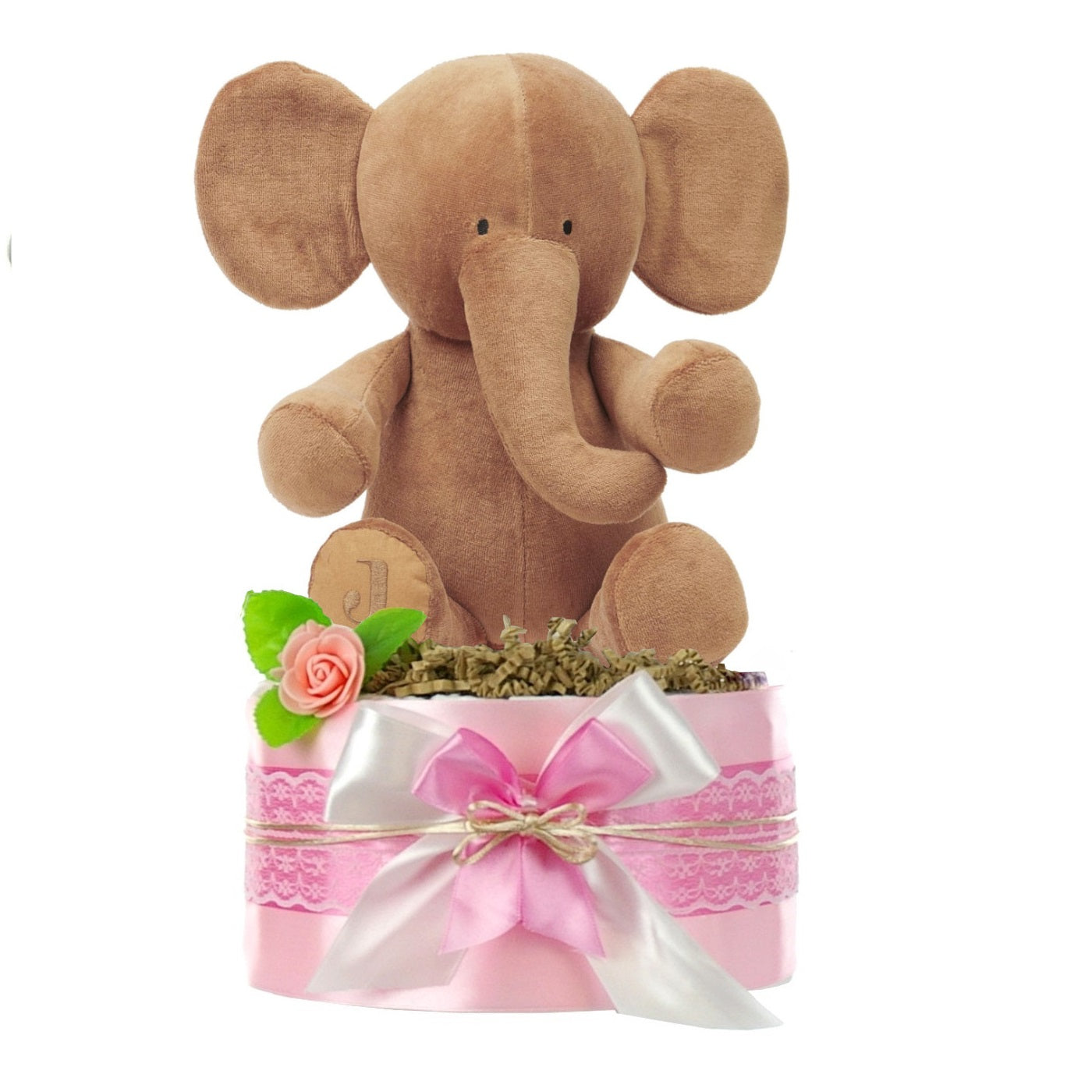 Windeltorte Mädchen LITTLE PEANUT rosa | personalisierbar